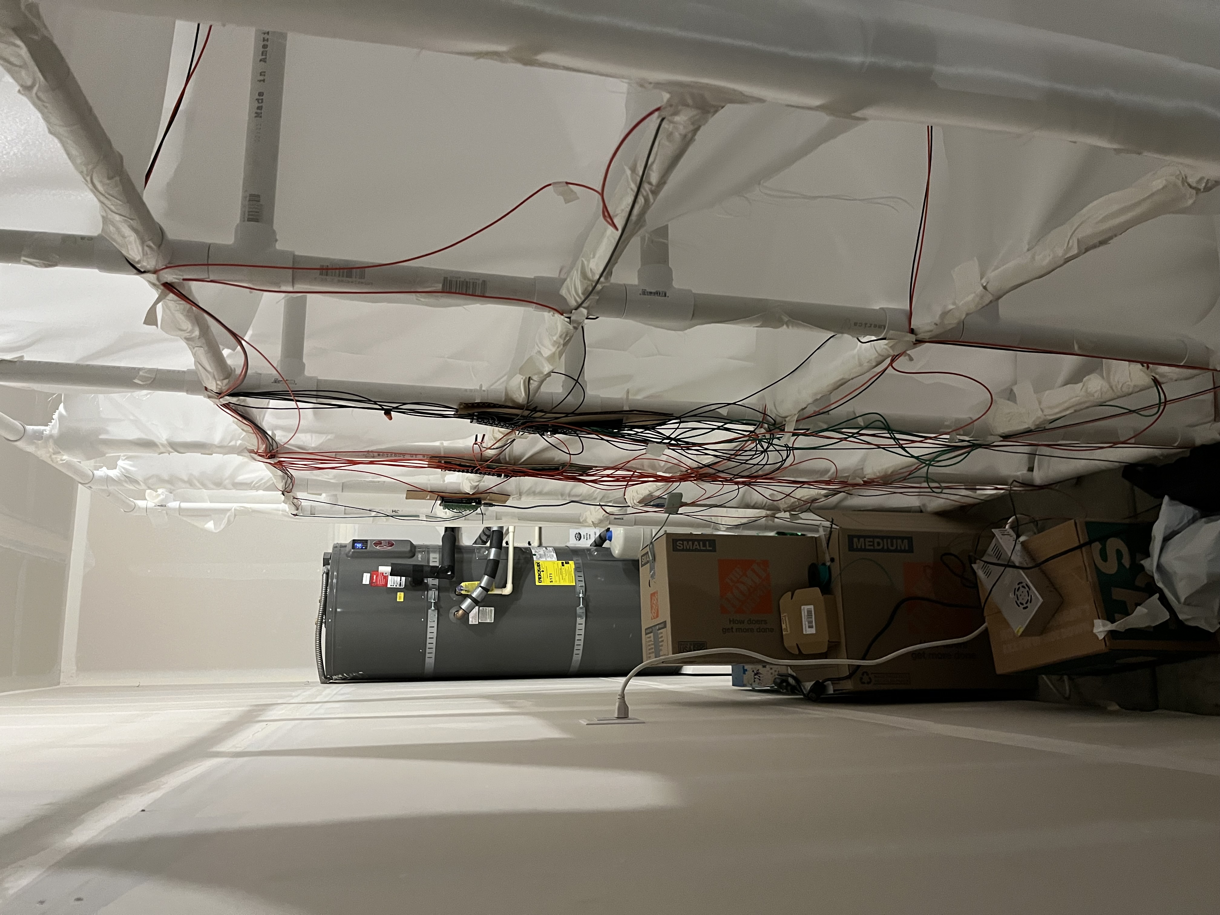 LED strip wiring and hardware